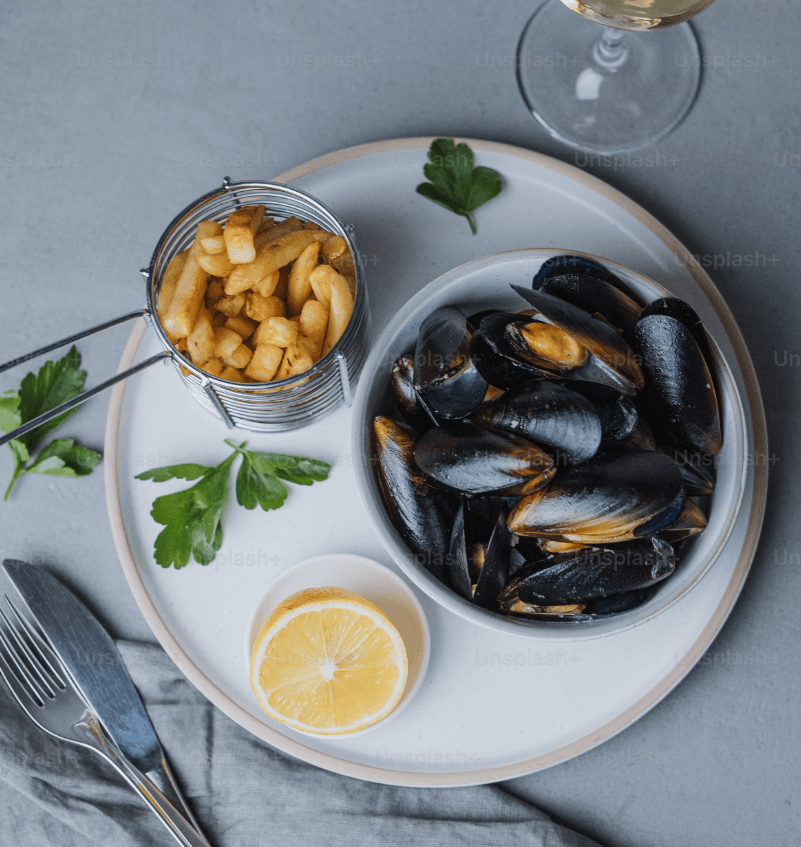 Des moules frites
