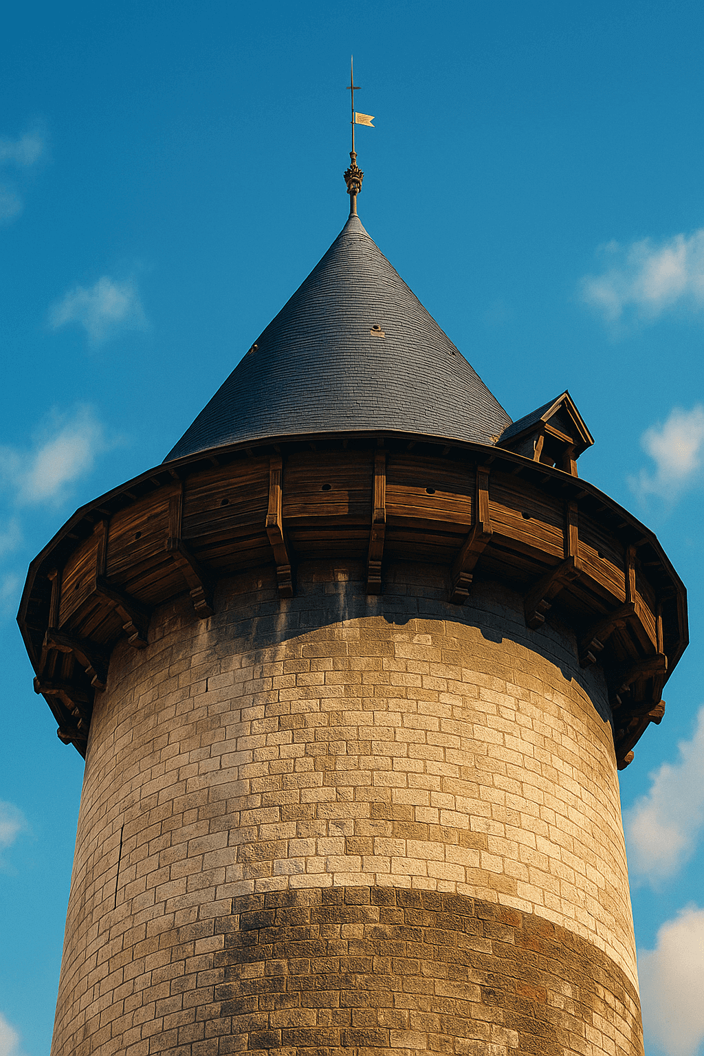 Donjon de Rouen : tour médiévale massive aux murs épais, vestige du château de Philippe Auguste et témoin de l’histoire carcérale de Jeanne d’Arc