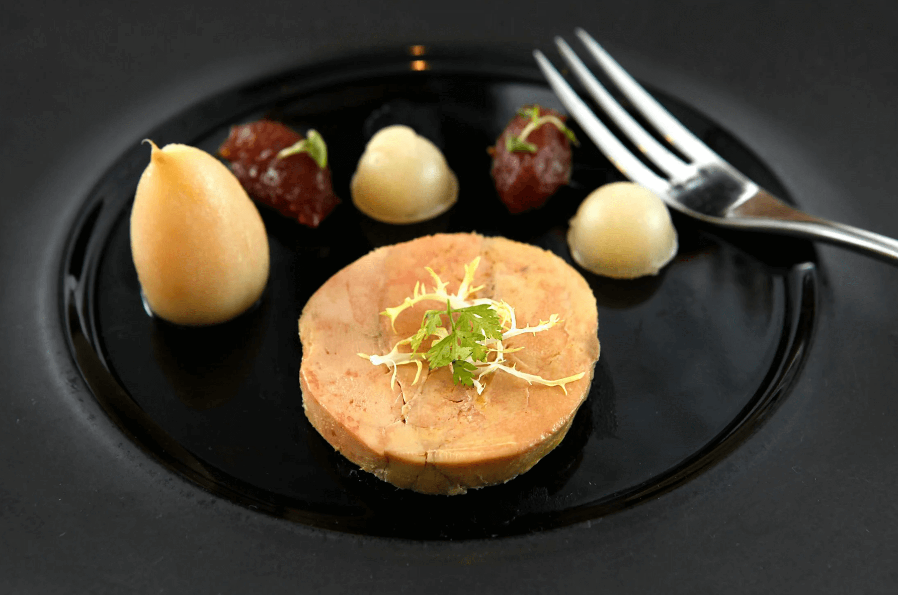 Une assiette de foie gras